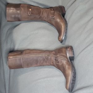 Timberland Women's Size 8 M Charles St. LEATHER Darcy (Brown& Rose gold accents)